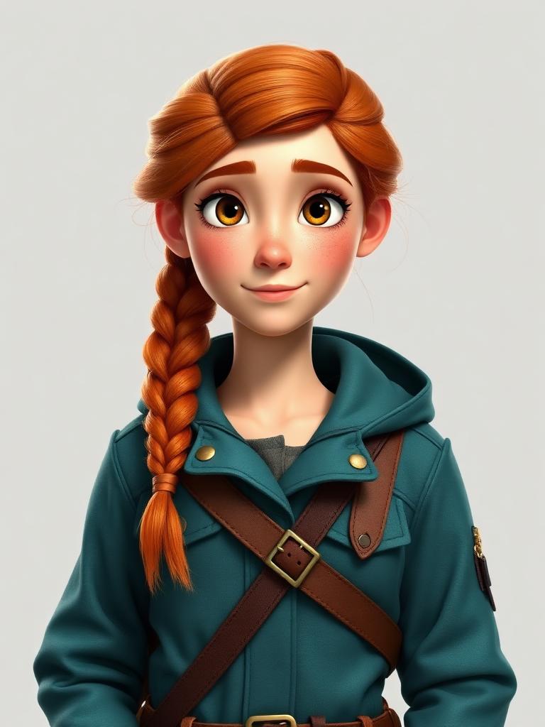 Generated character model sheet used to keep the character consistent across shots